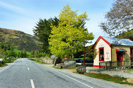 CARDRONA, NZ - Nov 17:Cardrona main street on Nov 17,2014.It\\のeditorial素材