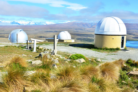 View from Mount John University Observatory (MJUO), The Premier astronomical research observatory in New Zealand.の写真素材