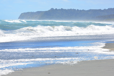 Bruce bayTasman SeaSouth island New Zealandの写真素材