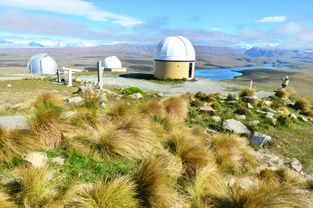 View from Mount John University Observatory MJUO The Premier astronomical research observatory in New Zealand.の写真素材