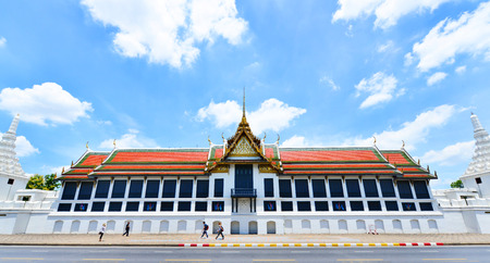 Bangkok, Thailand. Wat Phra Kaew is one of the most popular tourists destination in Thailand.