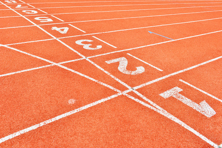 Running Track Lane Numbers
