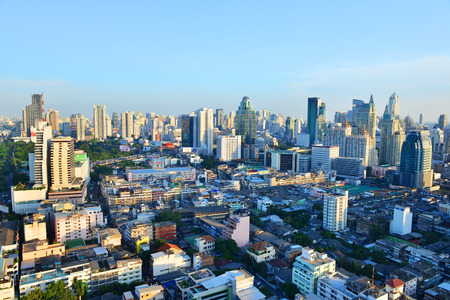 BANGKOK, THAILAND - NOVEMBER 15, 2015: Bangkok panoramic view from Baiyoke Tower, Thailandのeditorial素材