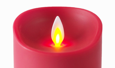 Led Candles with white background, modern candlesの写真素材