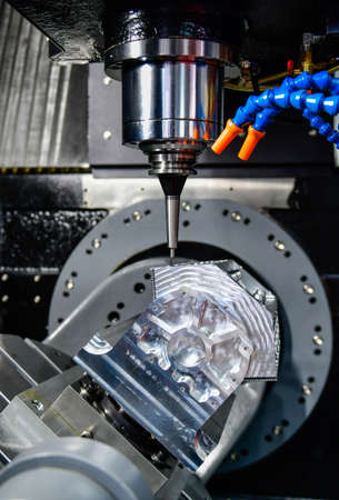 Blue capsule medicine pill production line, Industrial pharmaceutical concept.の写真素材