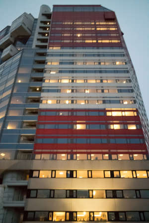 haigh city building in evening light