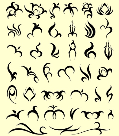 a set of patterns のイラスト素材