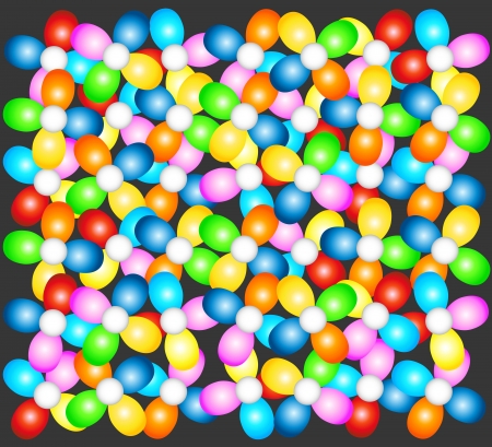 Image of colored daisies for the vectorのイラスト素材