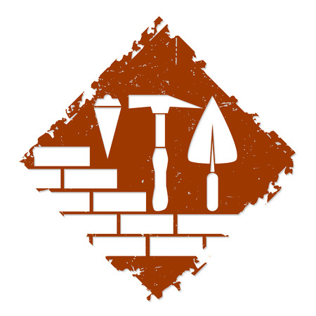 symbol for the construction business, toolsのイラスト素材
