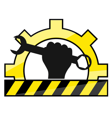 symbol of service and repair for the vectorのイラスト素材