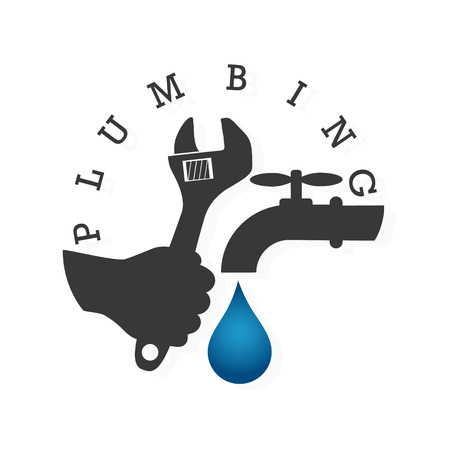 Service and repair of plumbing and water supply systemsのイラスト素材