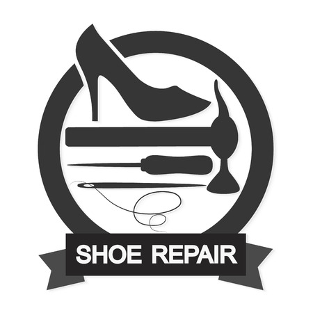 Shoe repair business for the vectorのイラスト素材