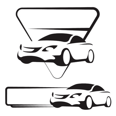 Auto symbol for a vector, silhouetteのイラスト素材