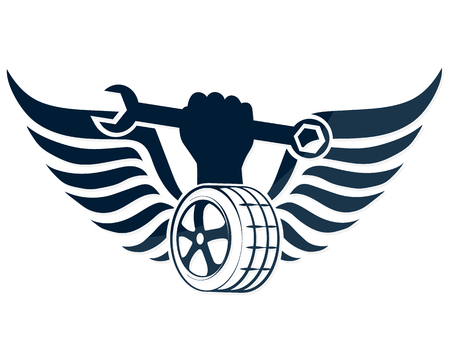 Tire service, a symbol the vectorのイラスト素材