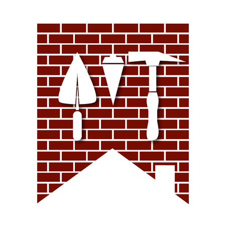 House construction symbol for business, vectorのイラスト素材