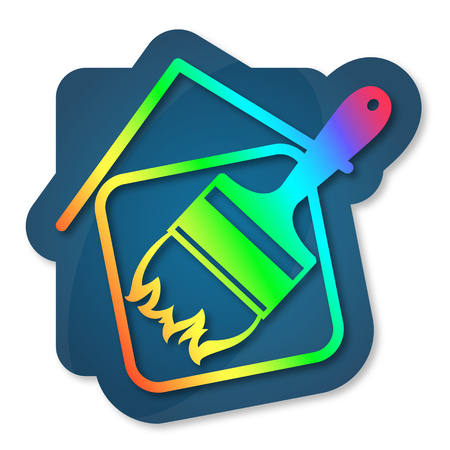 Symbol painting home businessのイラスト素材