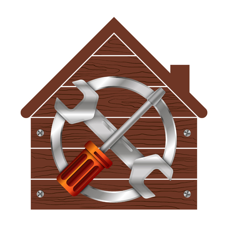 Home repair tool symbol for business vectorのイラスト素材