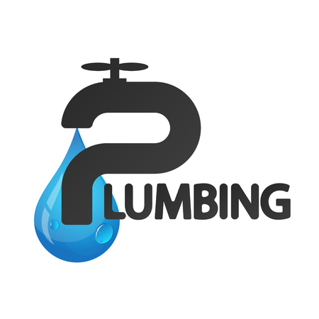 Plumbing repair and maintenance symbol for business.のイラスト素材