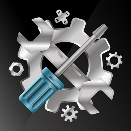 Service symbol for repair vector illustrationのイラスト素材
