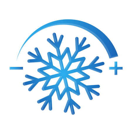 Air conditioner symbol snowflake for vectorのイラスト素材