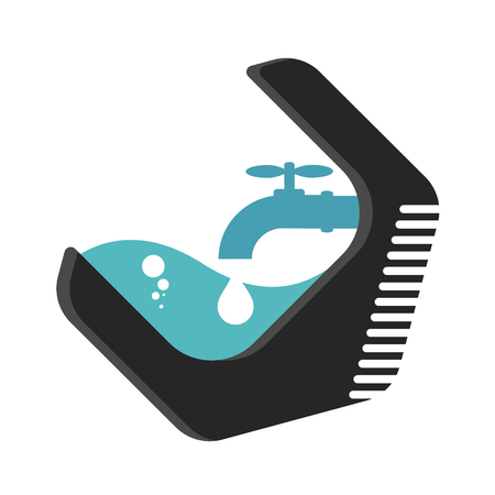 Wrench and water tap symbol for repairのイラスト素材