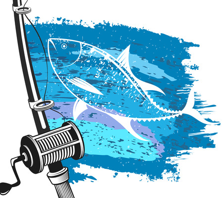 Fishing rod for fishingのイラスト素材
