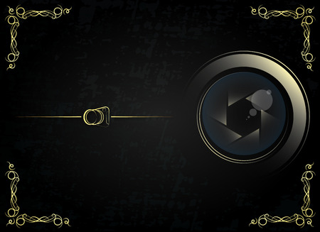 Gift photographer or business card conceptのイラスト素材