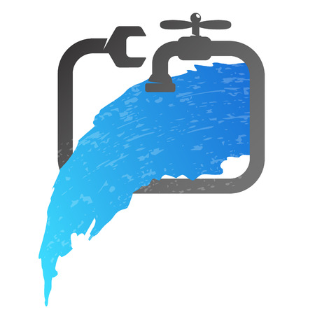 Plumbing and pipe work symbolのイラスト素材
