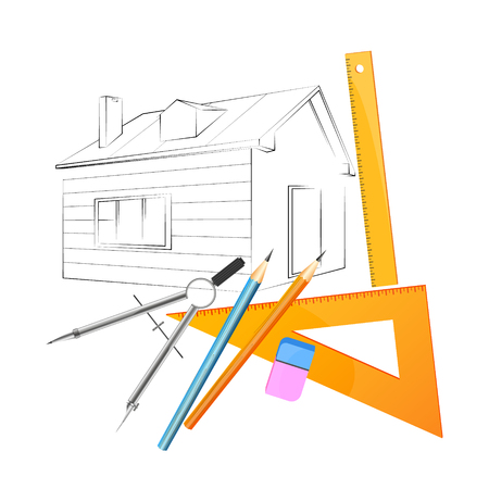 Engineering project at home designのイラスト素材