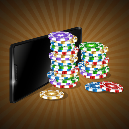 Mobile phone casinosのイラスト素材