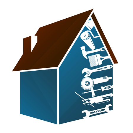 Home and tooling for repair and maintenance designのイラスト素材