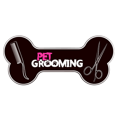 Grooming dogs and catsのイラスト素材