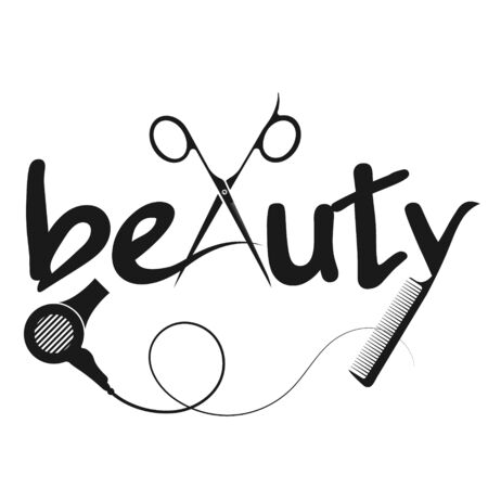 Beauty scissorsのイラスト素材