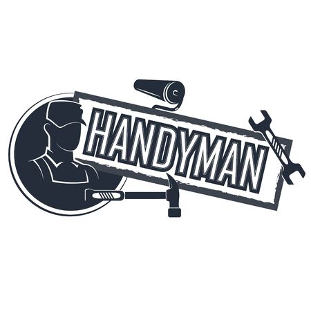 Master in uniform with tool symbolのイラスト素材