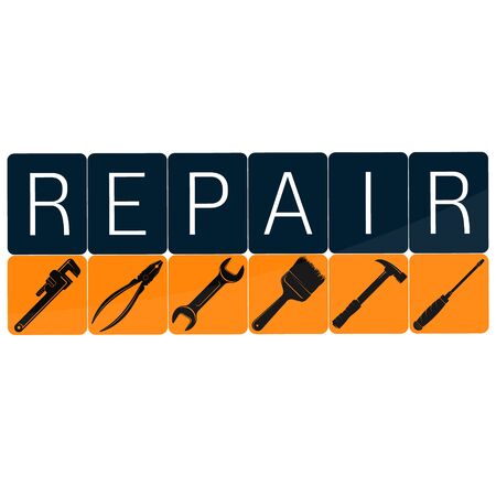 Repair and service design tool for buildingのイラスト素材