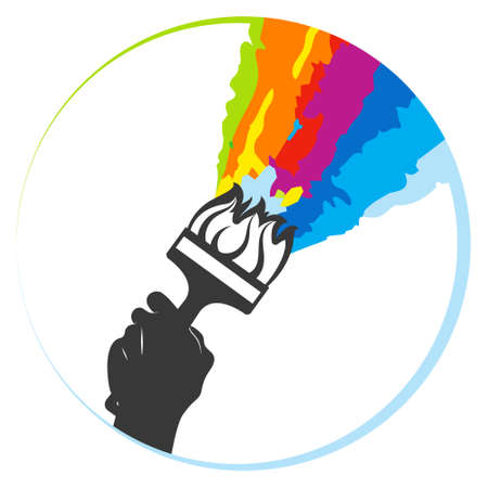 Air conditioning sun and snowflake unique business card conceptのイラスト素材