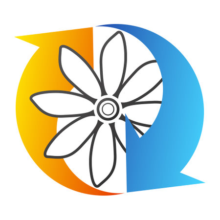 Roller splashes of colored paint in hand symbolのイラスト素材