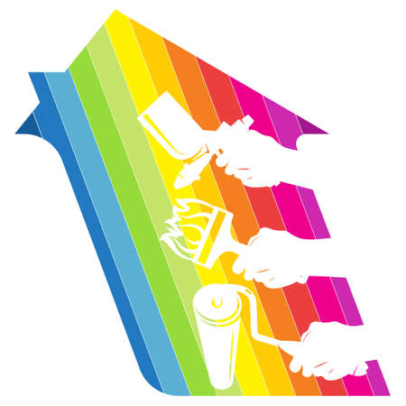 Water pipes and wrench plumbing business cardのイラスト素材