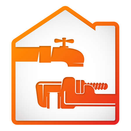 Hammer screwdriver brush and wrench repair symbolのイラスト素材