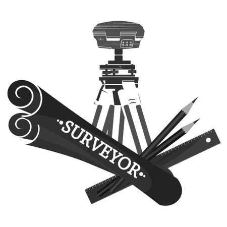 Fisherman with fishing rod in boat, symbol for fishingのイラスト素材