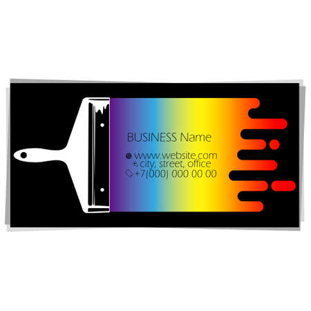 Brush and wrench symbol for repair and serviceのイラスト素材