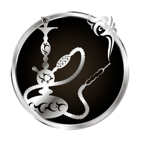 Hookah for smoking in a circle, a unique design for a hookah bar