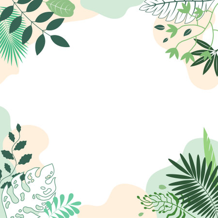 Background with leaves and flowers flowers abstract figuresの写真素材