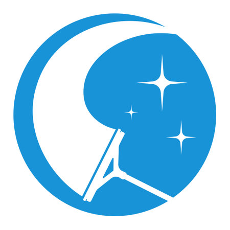 Window cleaner squeegee with water stain and dripの写真素材