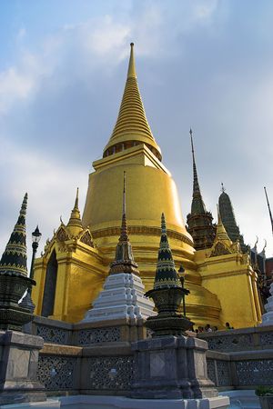 Grand Palace Phra Si Ratana ChediBangkok Thaialndの写真素材
