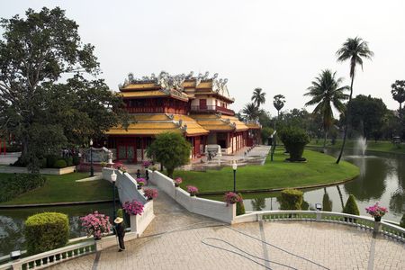 Bang Pa In Summer Palace for the Royal family Thailandの写真素材