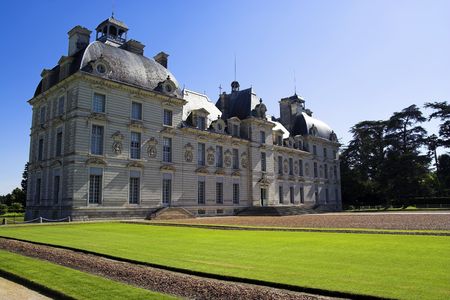 Chateau de Cheverny, Loire, Franceの写真素材