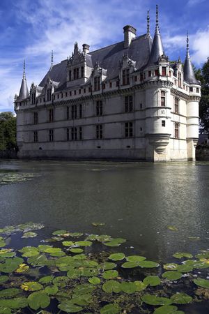 Azay le Rideau Chateau, Loire, Franceの写真素材