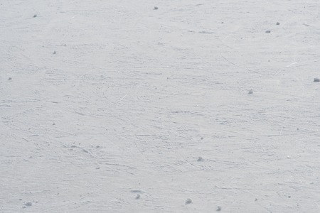 a trace on the ice left by skates on the rinkの写真素材