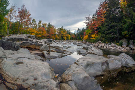 Autumn at the Swift river in New Hampshire